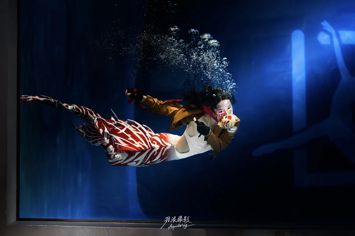 CrazyNioNio — 人魚賽泳池全景 mermaid competition pool panorama underwater photography 9